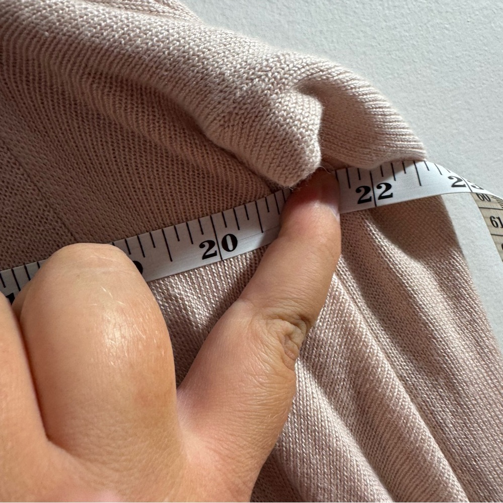 Lululemon Cashlu Knit Wrap Cardigan Blush Pink Size 10 - Picture 6 of 7